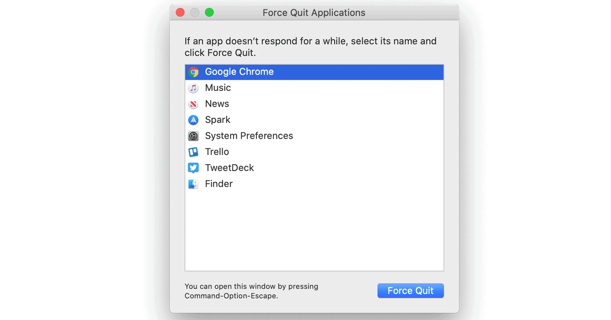 How to Force Quit on a Mac Running macOS Catalina