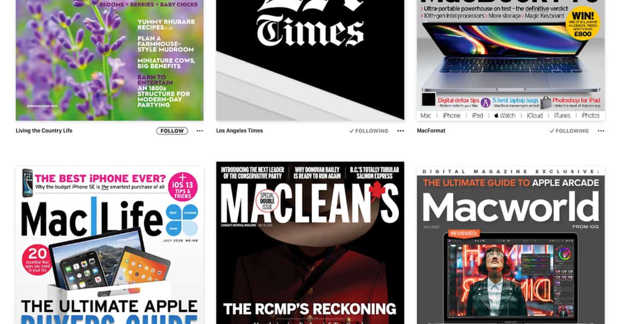 Apple News+: All The Publications Available With a Subscription