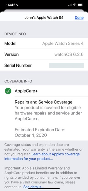Apple Warranty Status