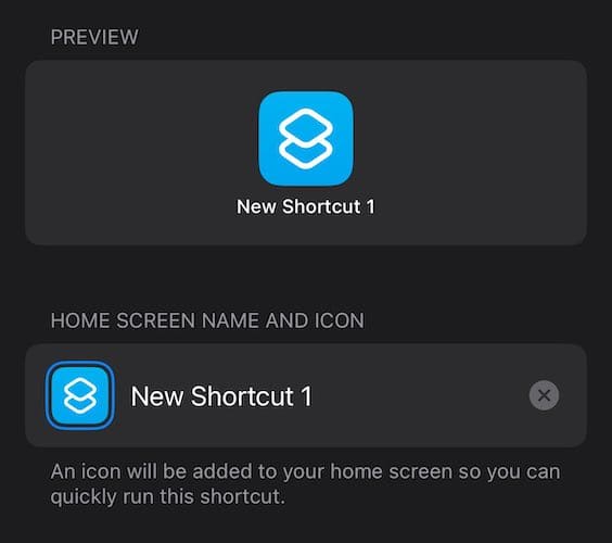 New Shortcut Preview Move Multiple iPhone Apps