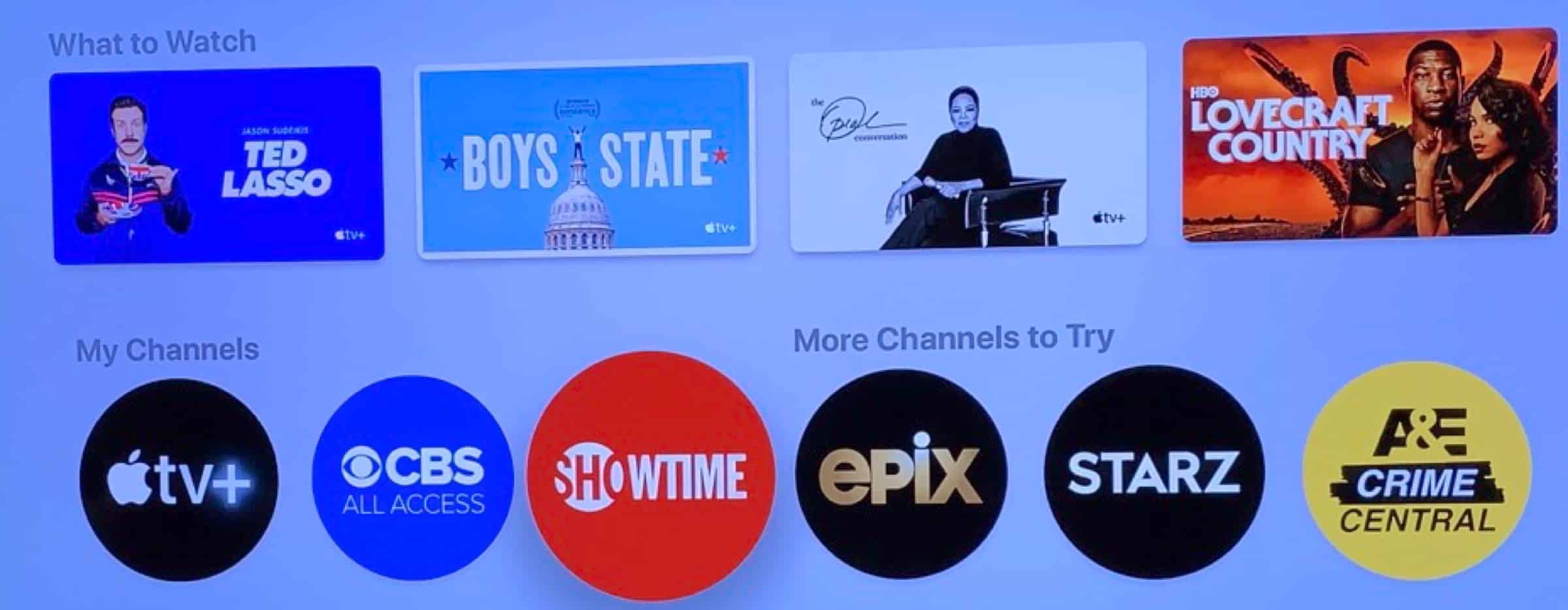 Apple TV+ Channels