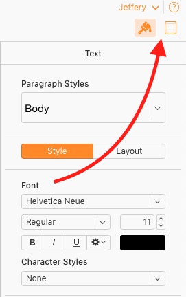 Finding Page Layout Options in Pages