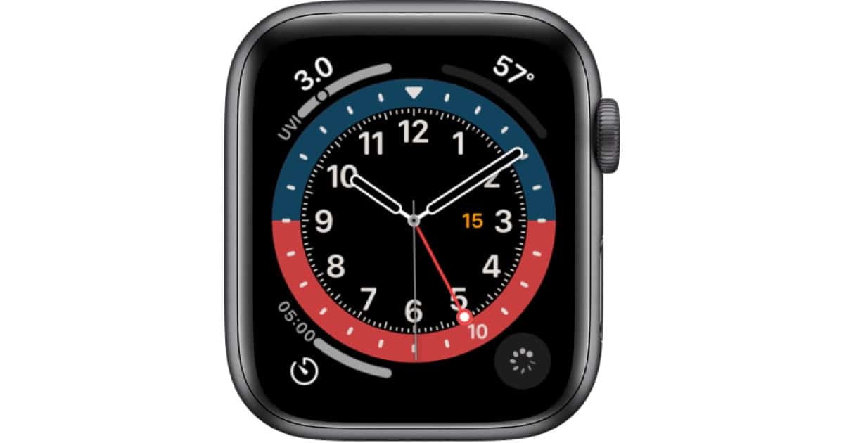 GMT watch face