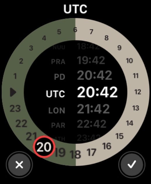 Apple GMT face time zones