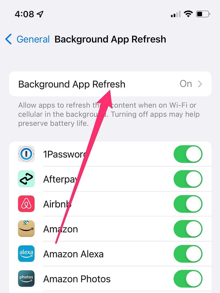 Speed Up iOS on Older Devices - Background App Refresh