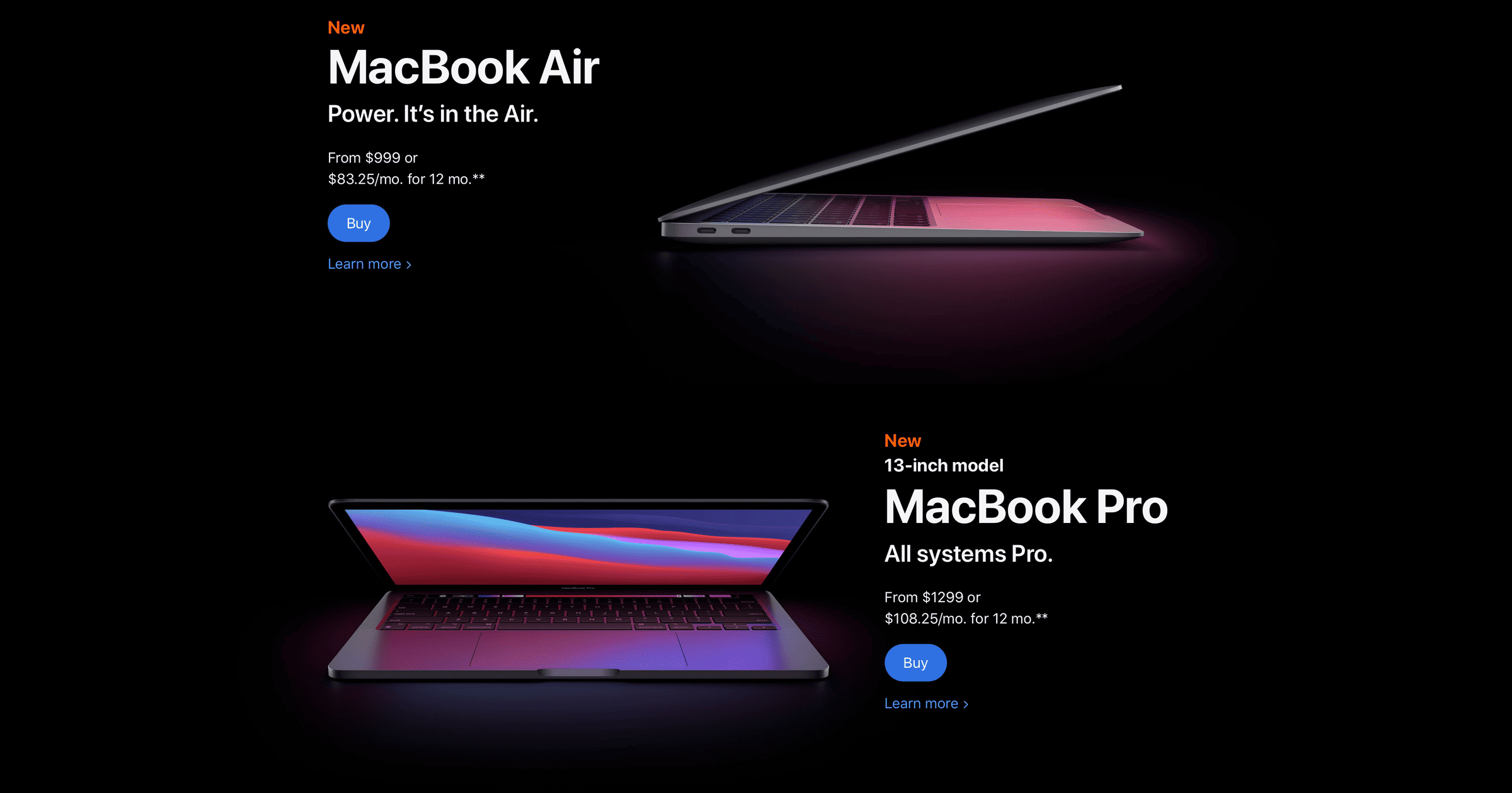 M1 MacBook Air, Pro and Mac Mini Now Available