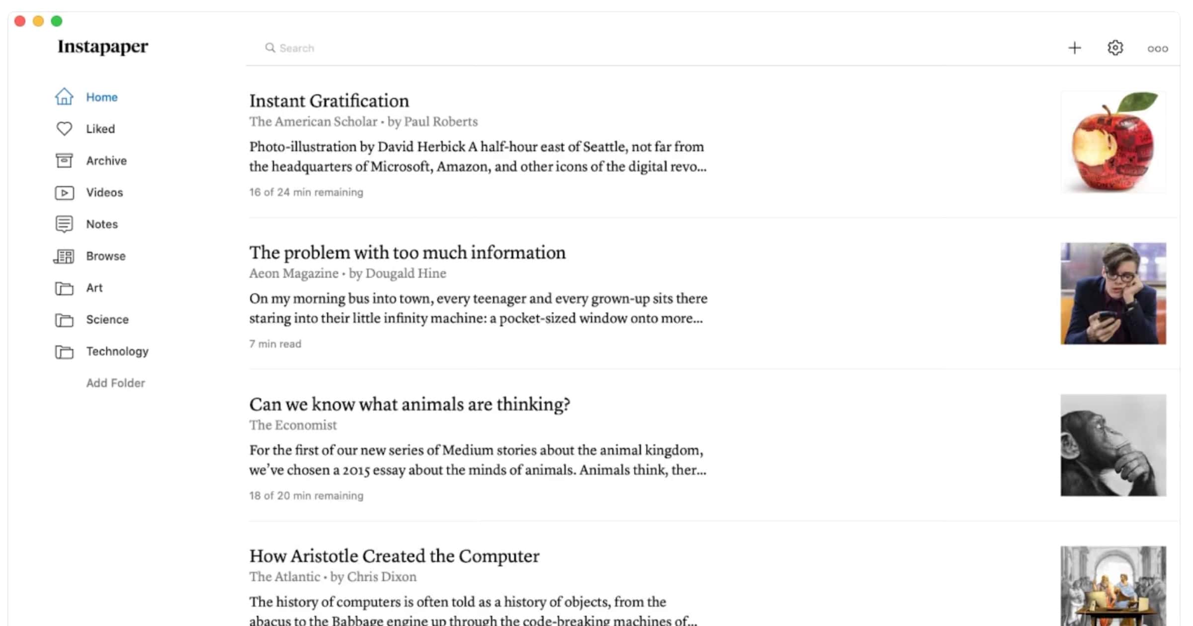 instapaper mac app