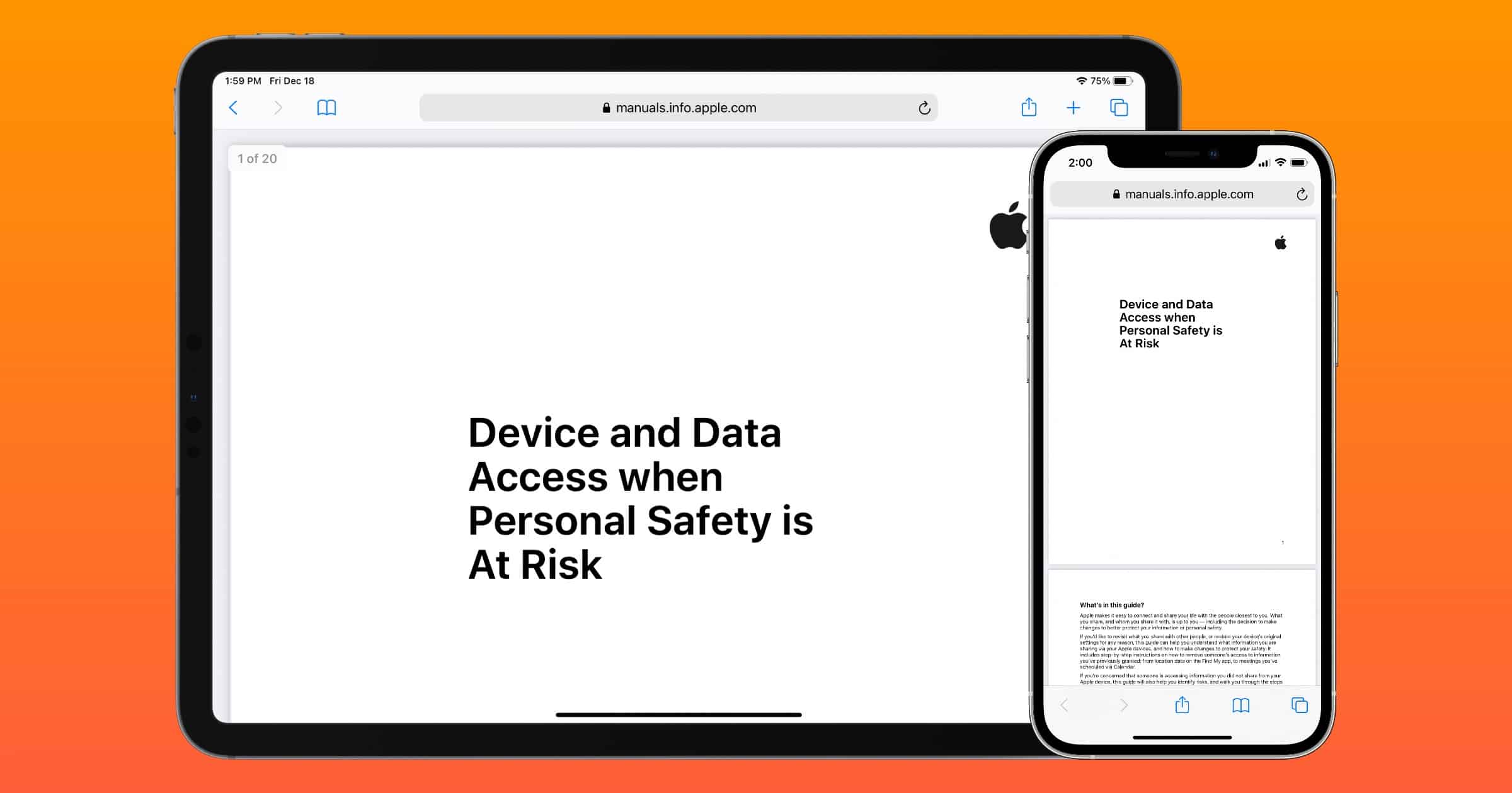 Apple device safety guide On iPhone and iPad
