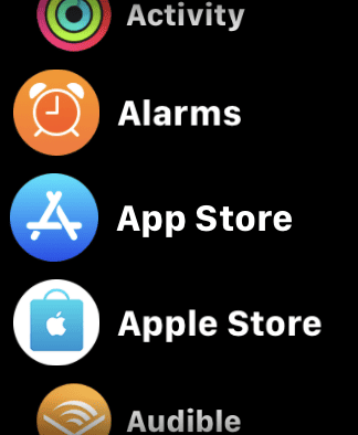 Apple Watch App List View Final