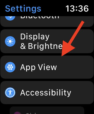 Apple Watch List View App View