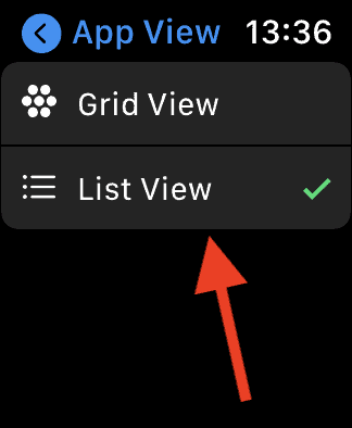 Apple Watch List View