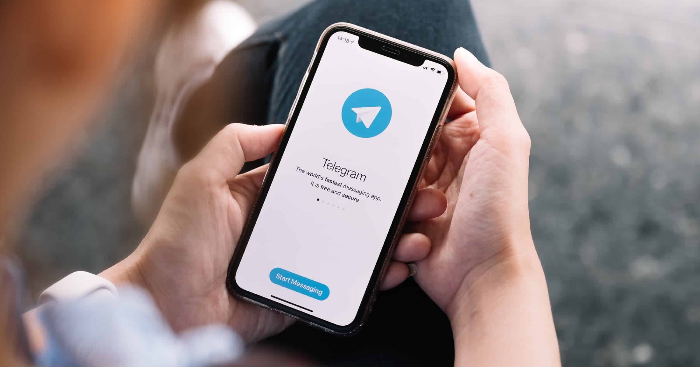 Telegram messenger on iPhone