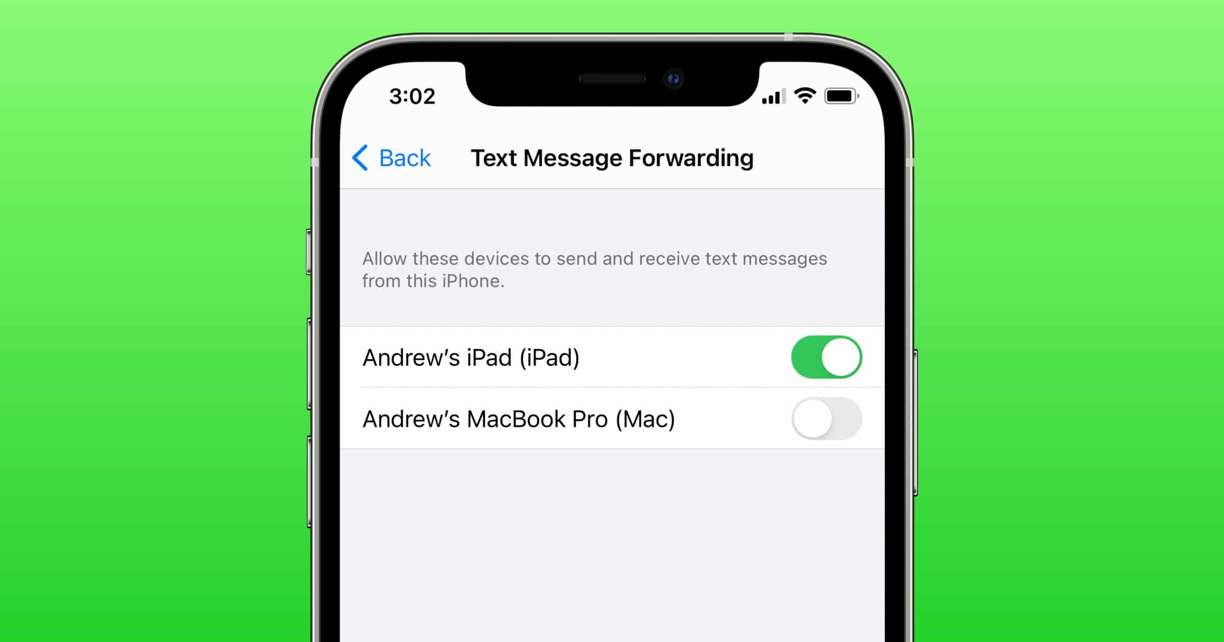 iOS: How to Forward Text Messages to Apple Devices