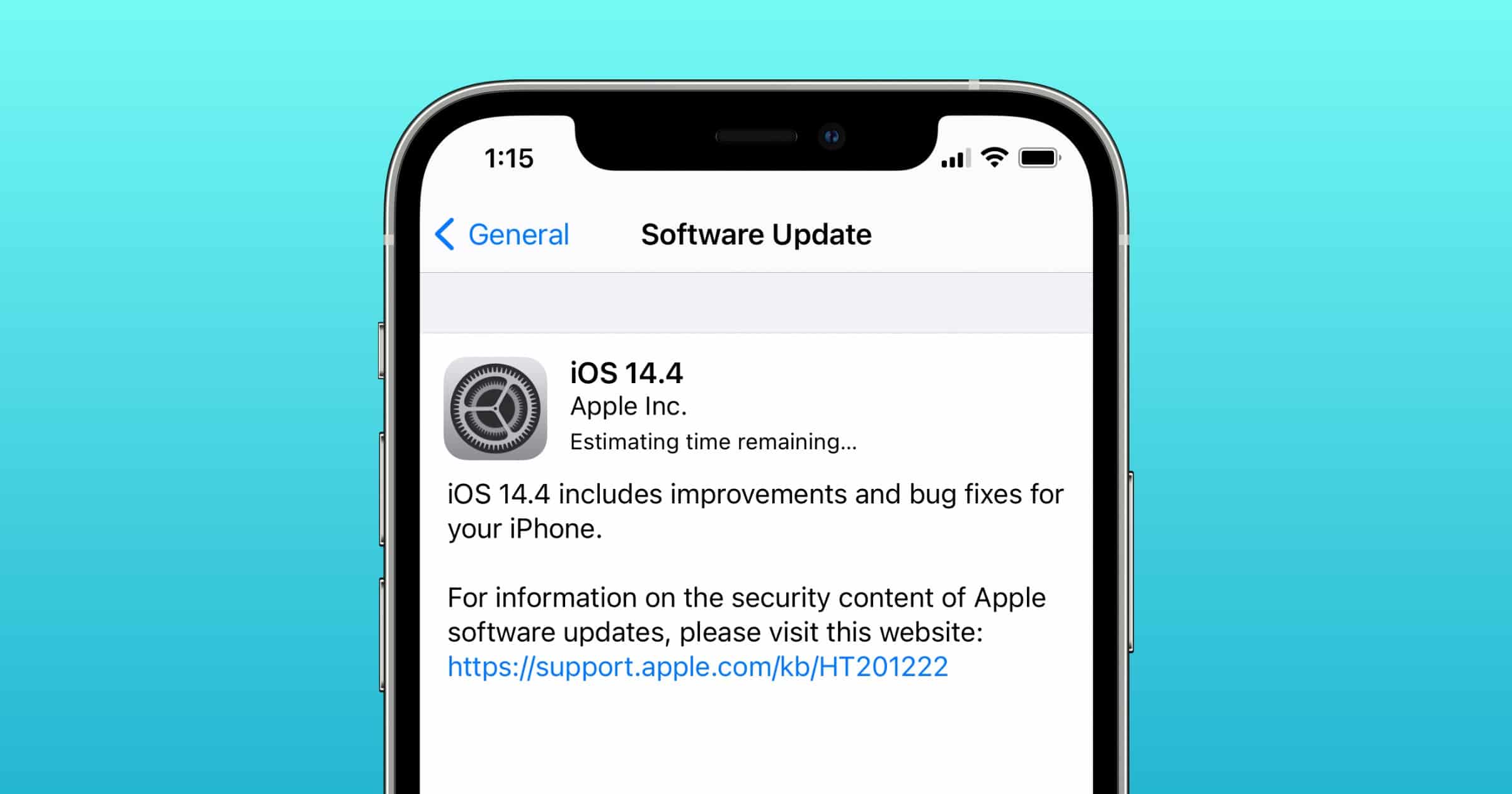 iOS 14.4 screenshot