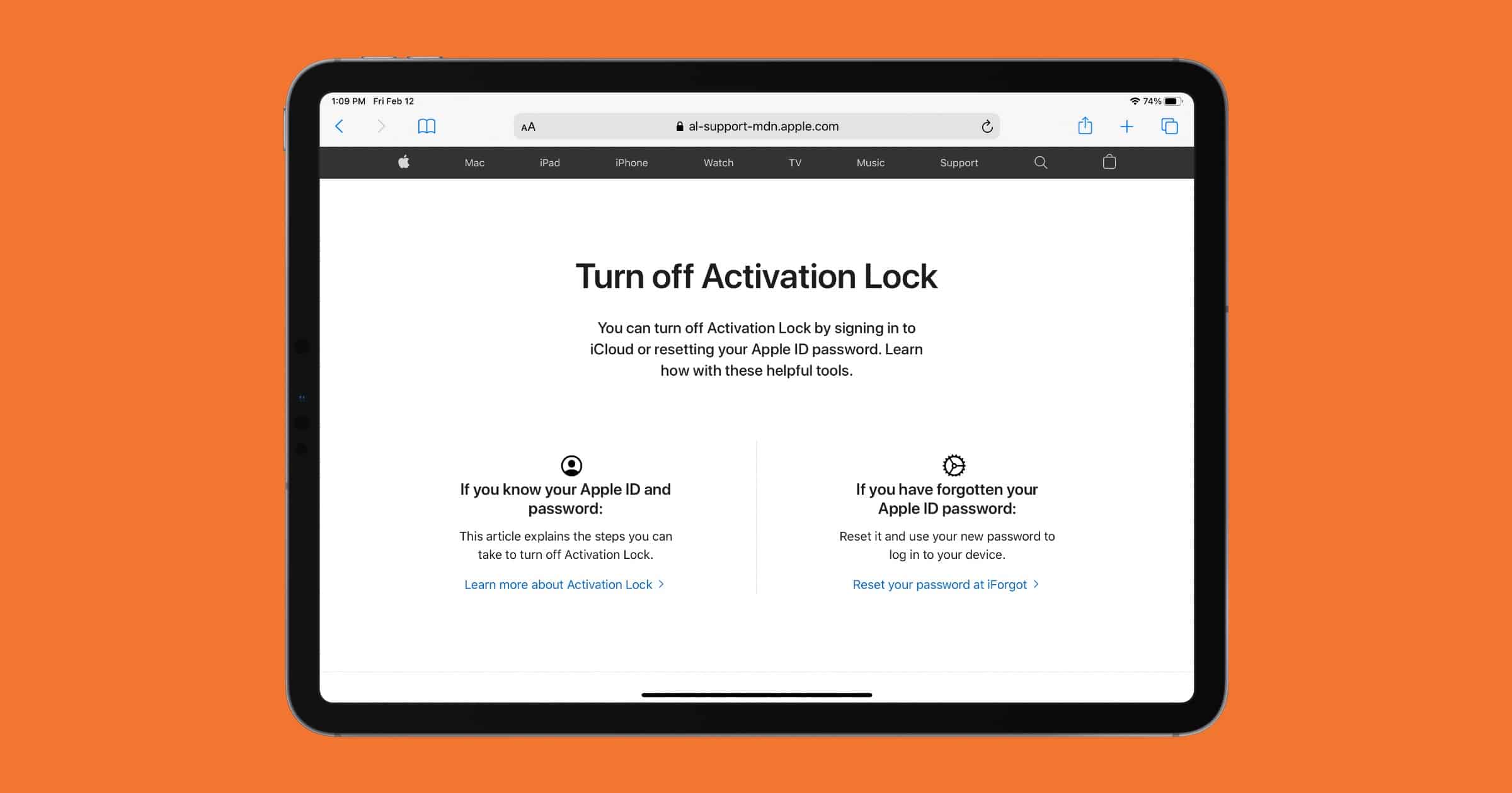 Apple Adds Activation Lock Webpage With Tools for Users