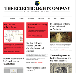 There's much to explore at The Eclectic Light Company.