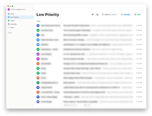 When I click the checkbox icon, all of these low priority messages move to my Archive folder.