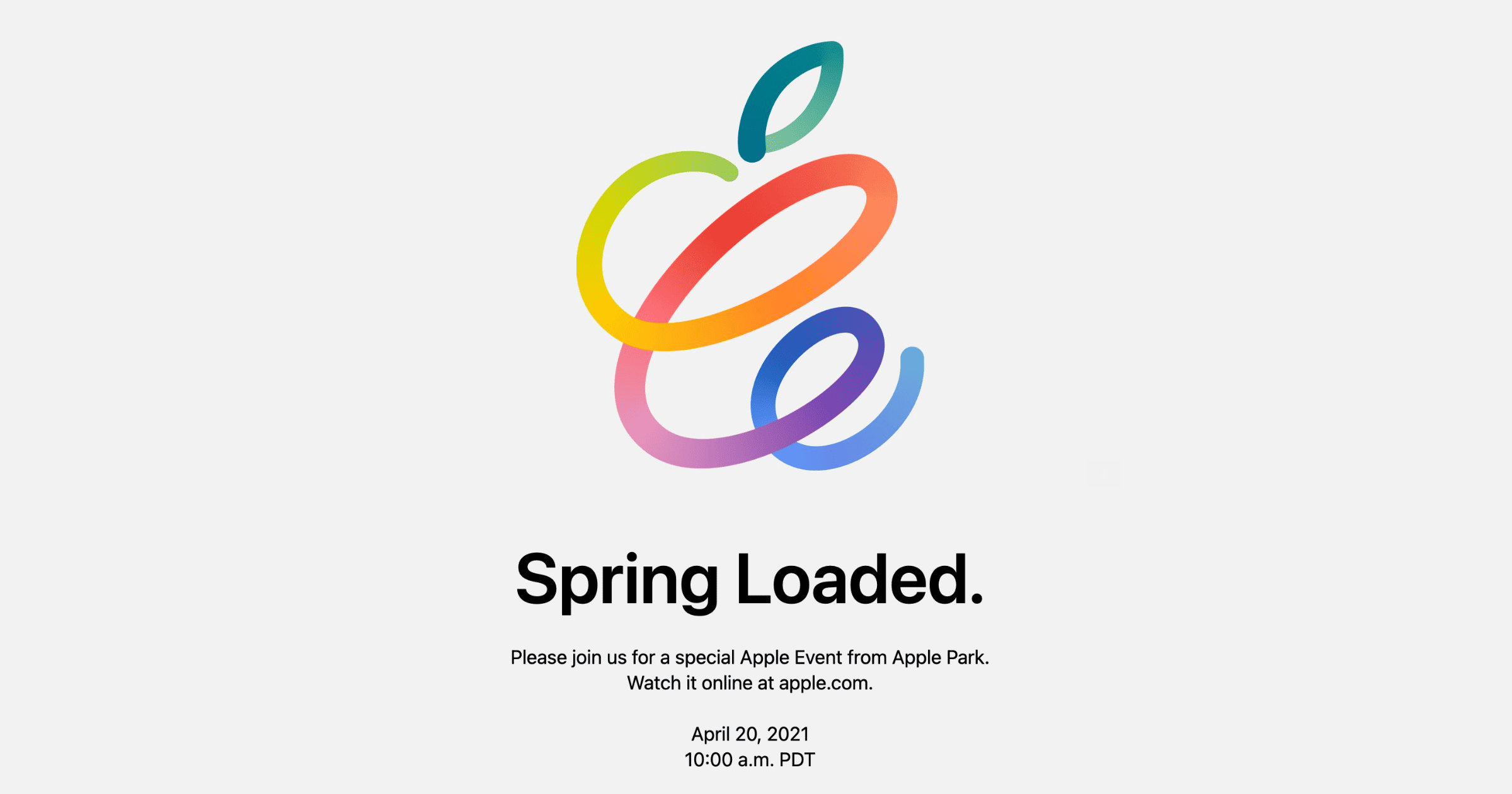 Apple Officially Announces ‘Spring Loaded’ Event For April 20