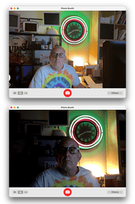 Live video captured with my iPhone 12 Pro Max (top) and my MacBook Pro's built-in camera (bottom)... any questions? 