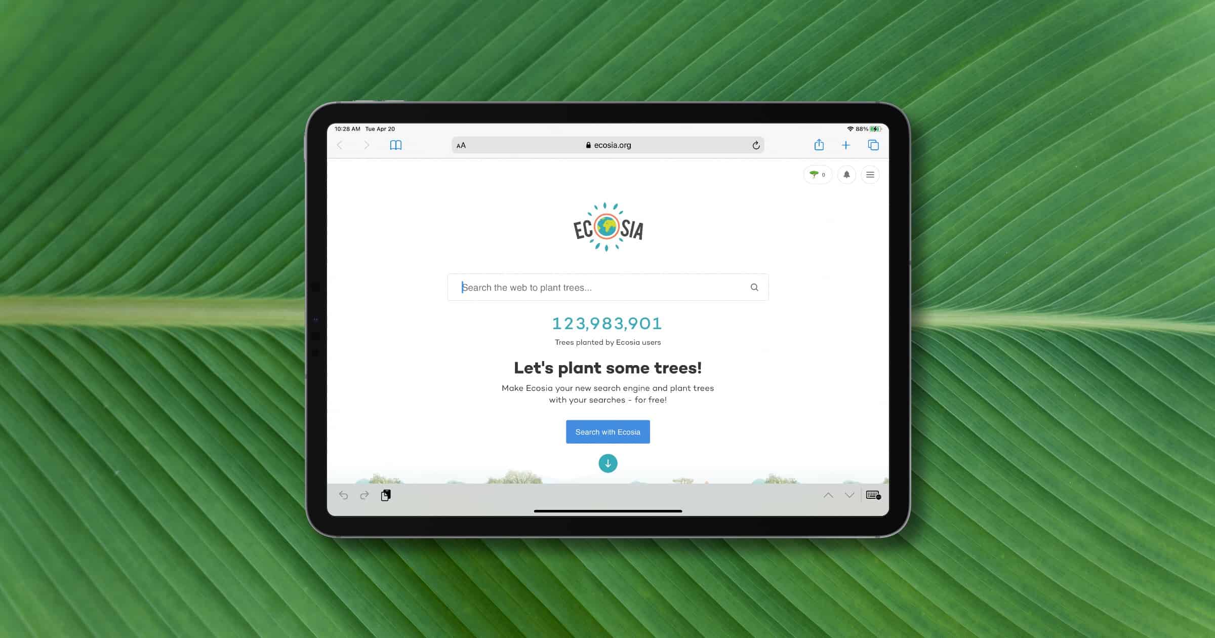 Plant Trees for Earth Day 2021 by Using ‘Ecosia’