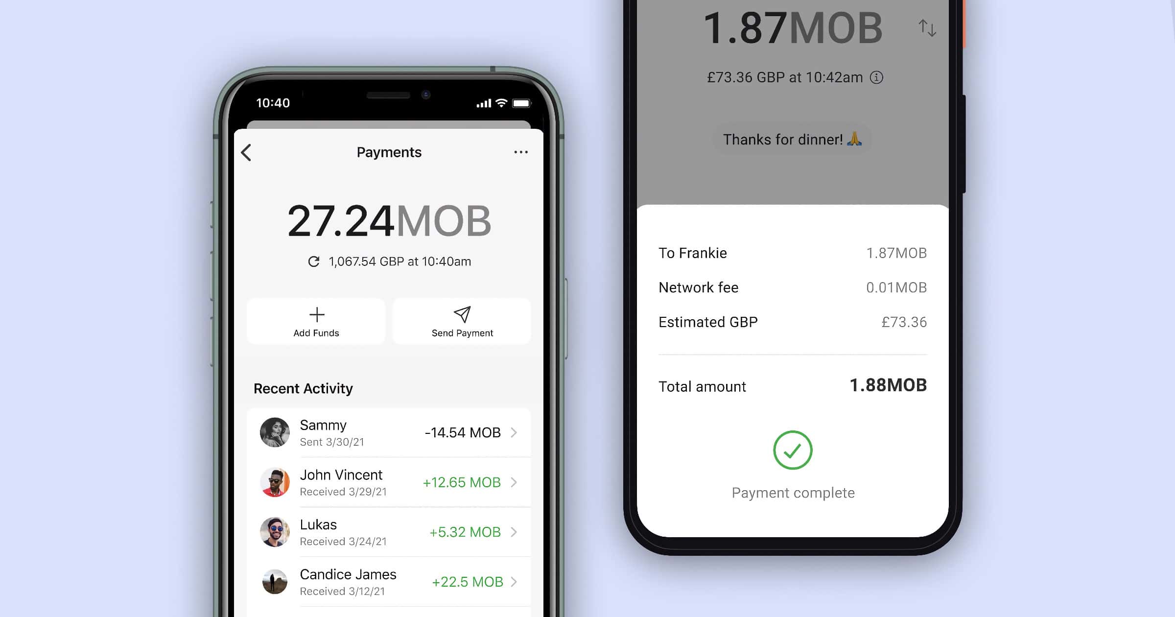 Signal payments with mobilecoin