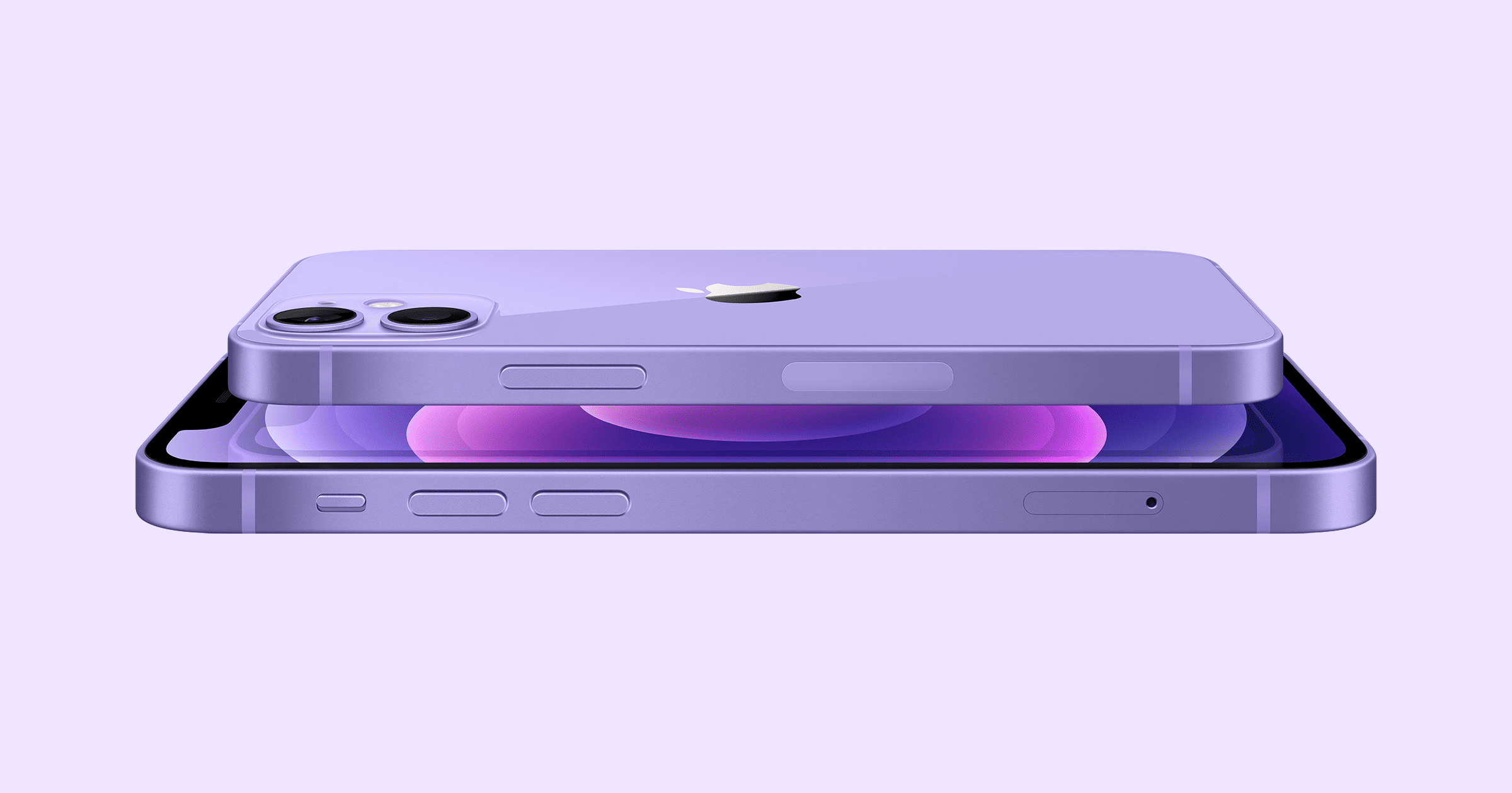 purple iPhone 12 and mini
