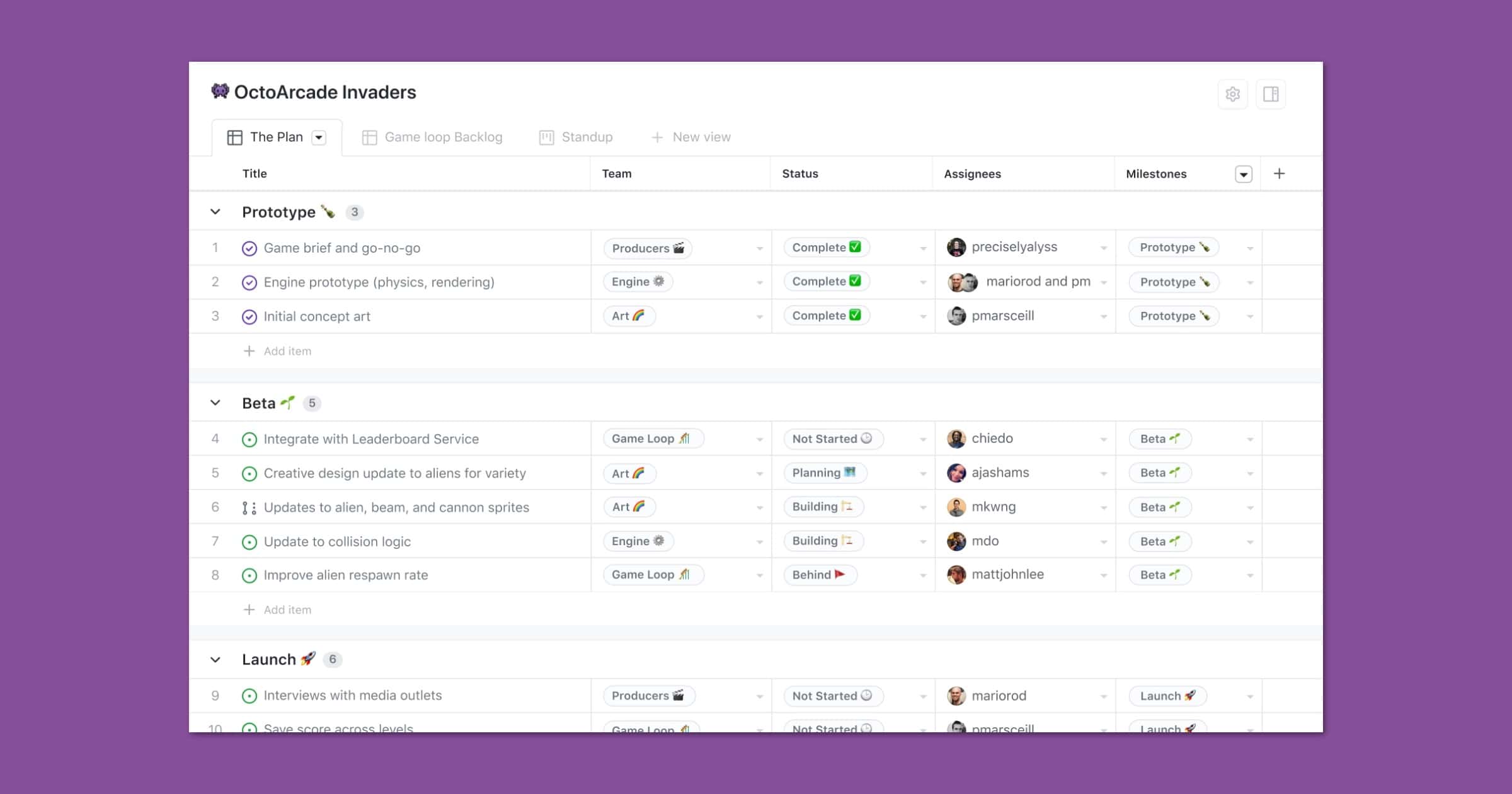 New features in github issues