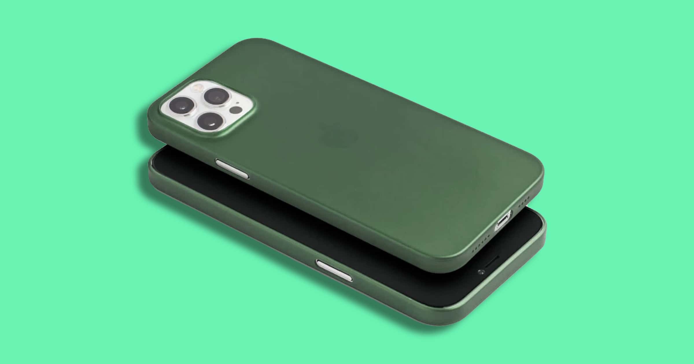 Green iPhone 12 Pro case from totallee