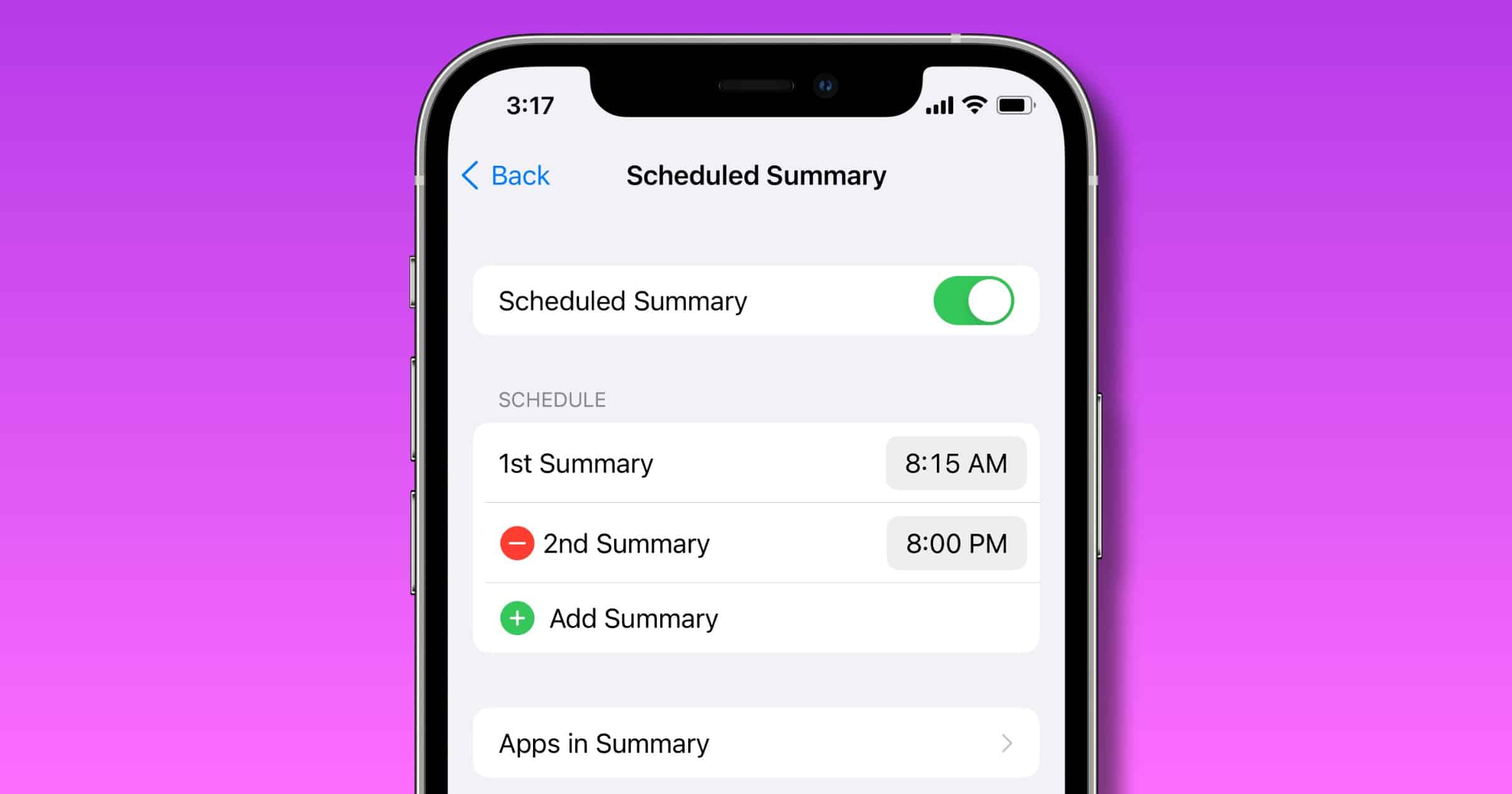 iOS 15: Managing Your Scheduled Summary for Notifications