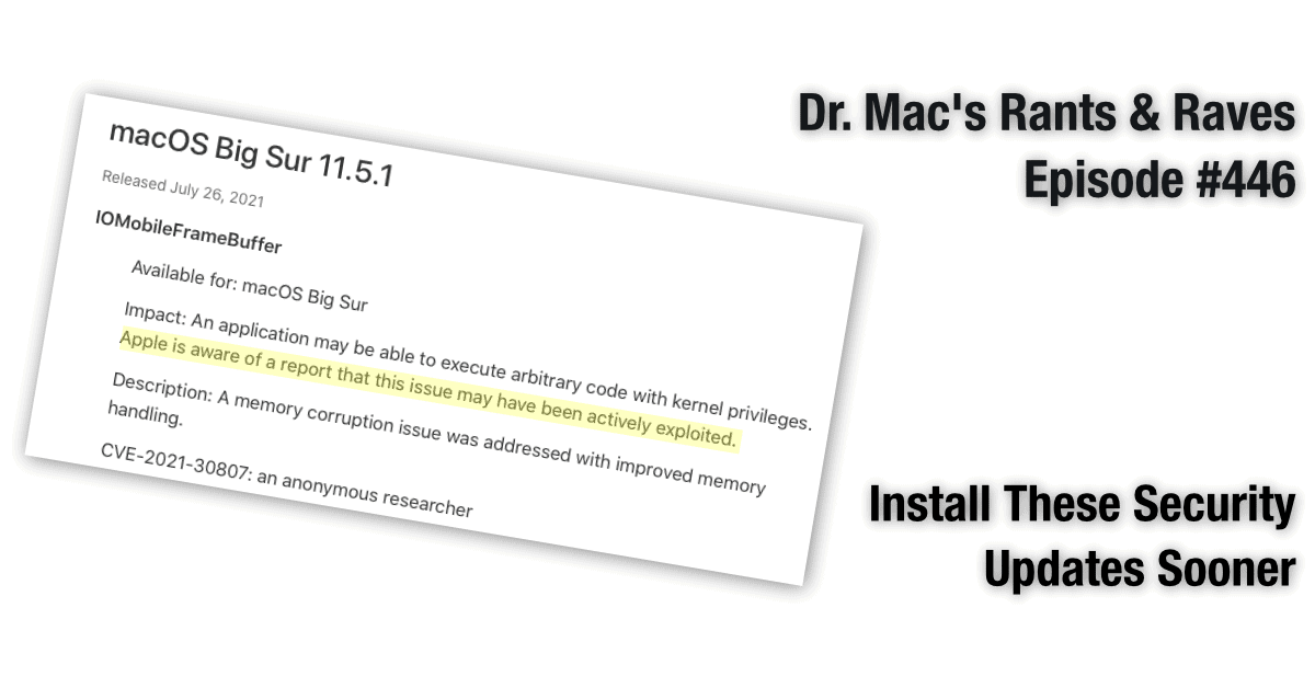Install the Latest Apple Security Updates NOW!