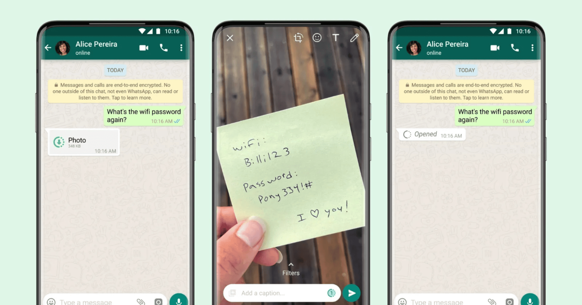 WhatsApp One Time View Photos and Videos