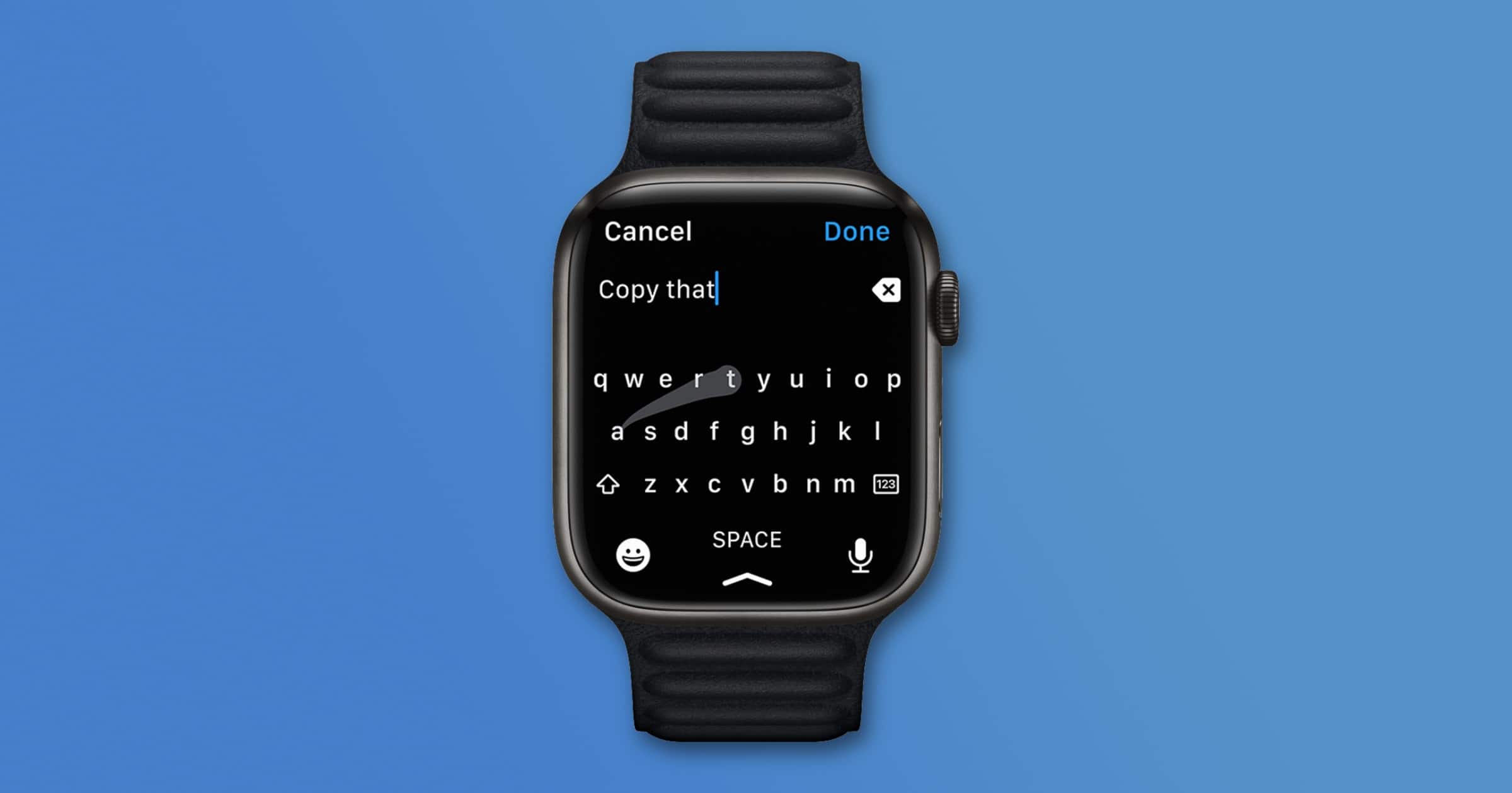 Apple Watch series 7 keyboard