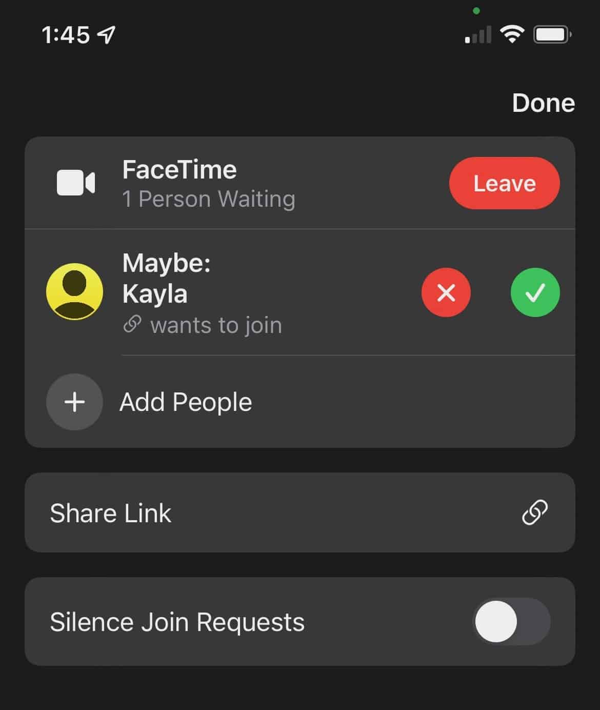 Using FaceTime with Android