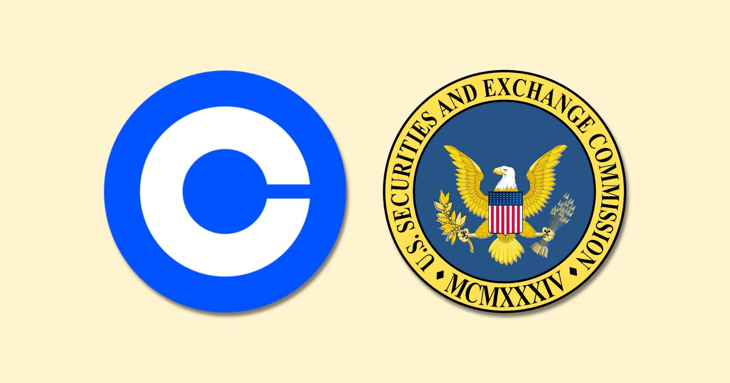 coinbase SEC logos