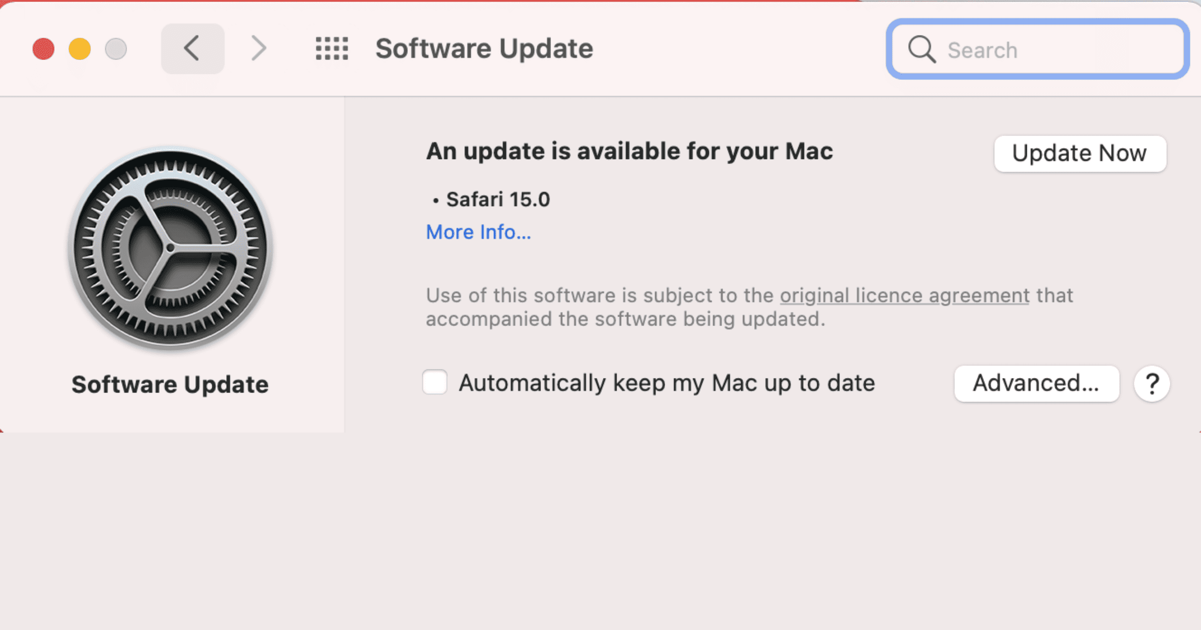 safari 15 software update