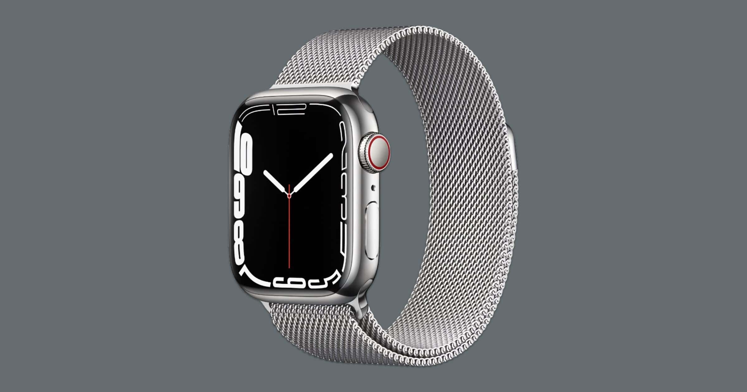 Apple Watch series 7 stainless steel with milanese band