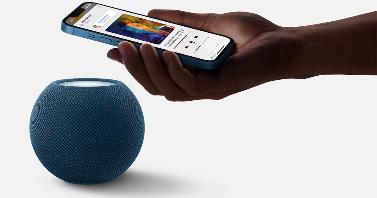 The new blue HomePod mini