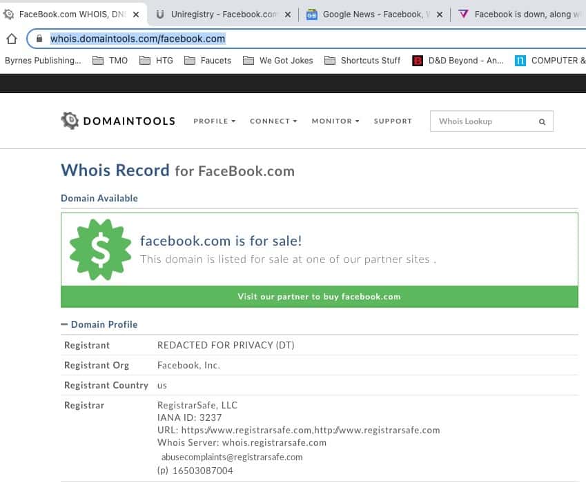 facebook is for sale?