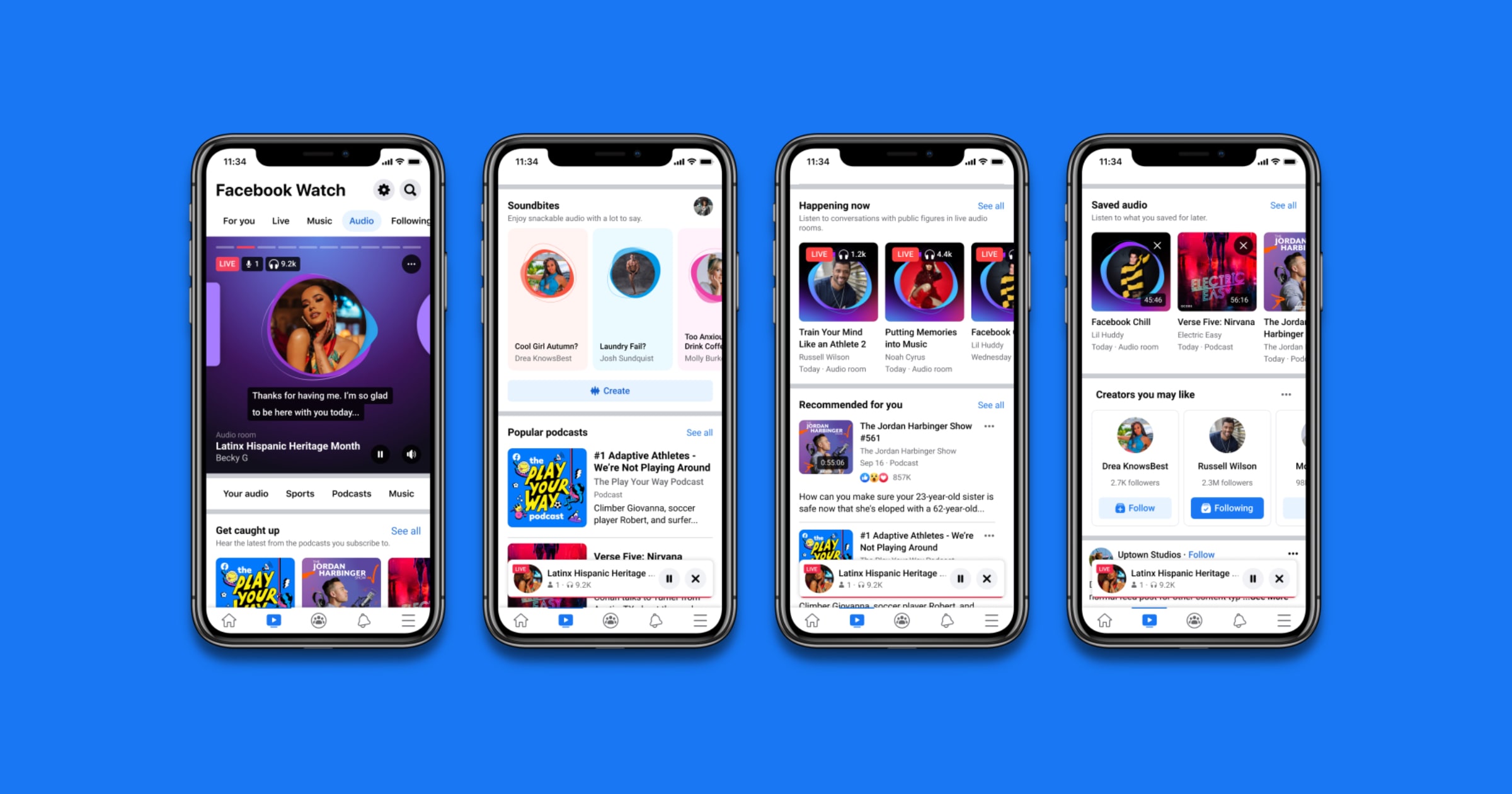 Facebook Adds Audio Tab to its App for Podcasts and More