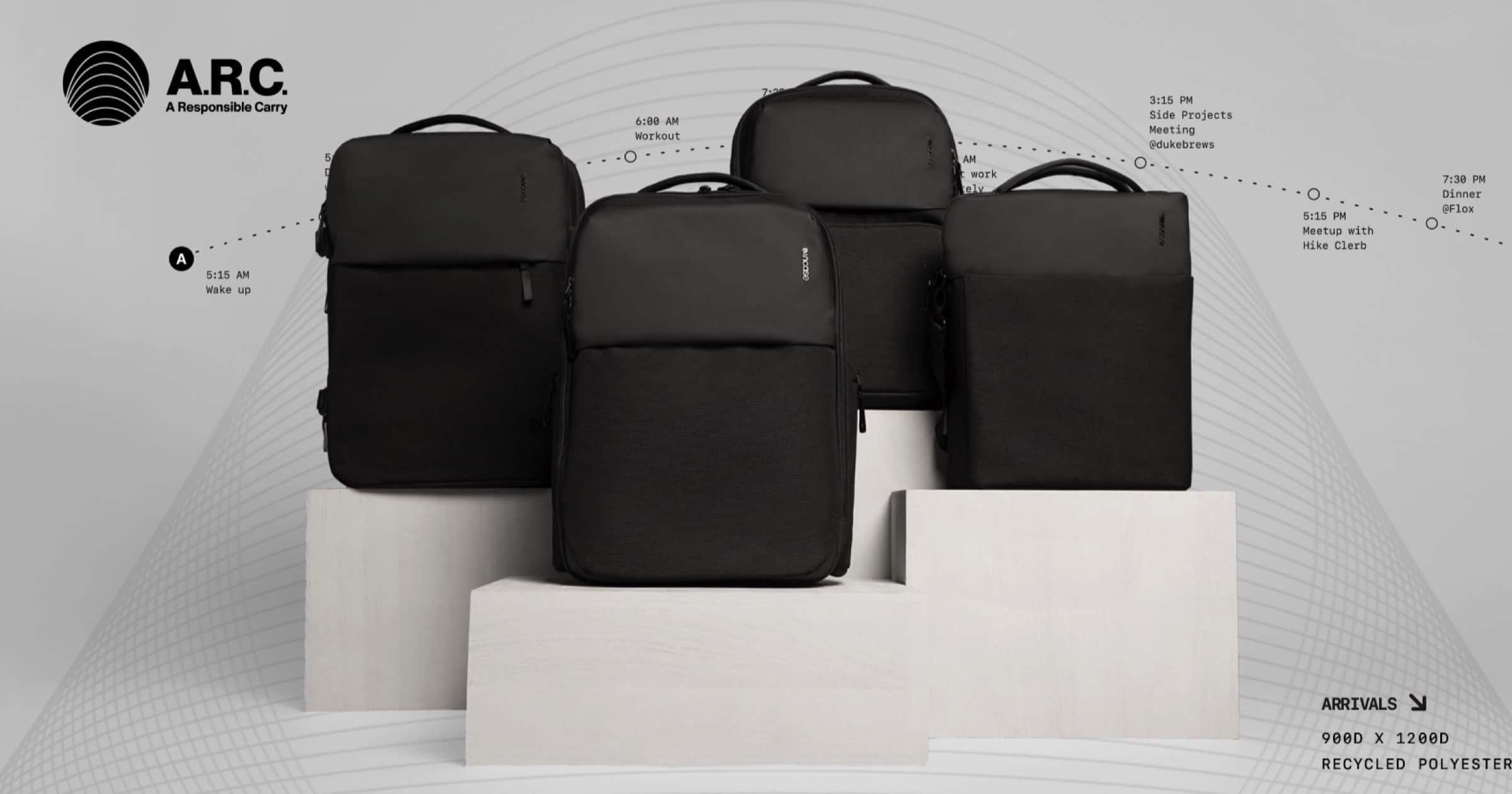 Incase Launches A.R.C. Collection of Sustainable Bags