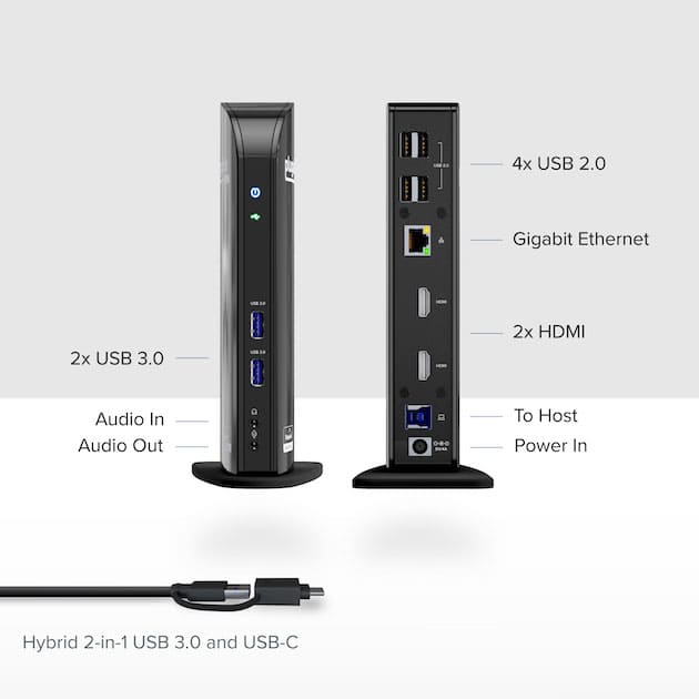 Plugable UD-3900C Ports