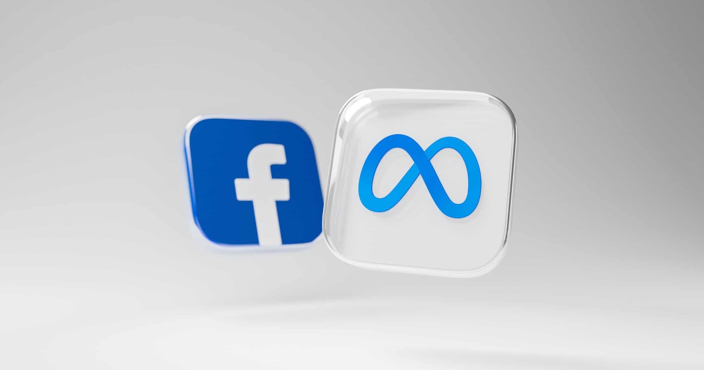 logos for Facebook and Meta. Photo by Dima Solomin on Unsplash