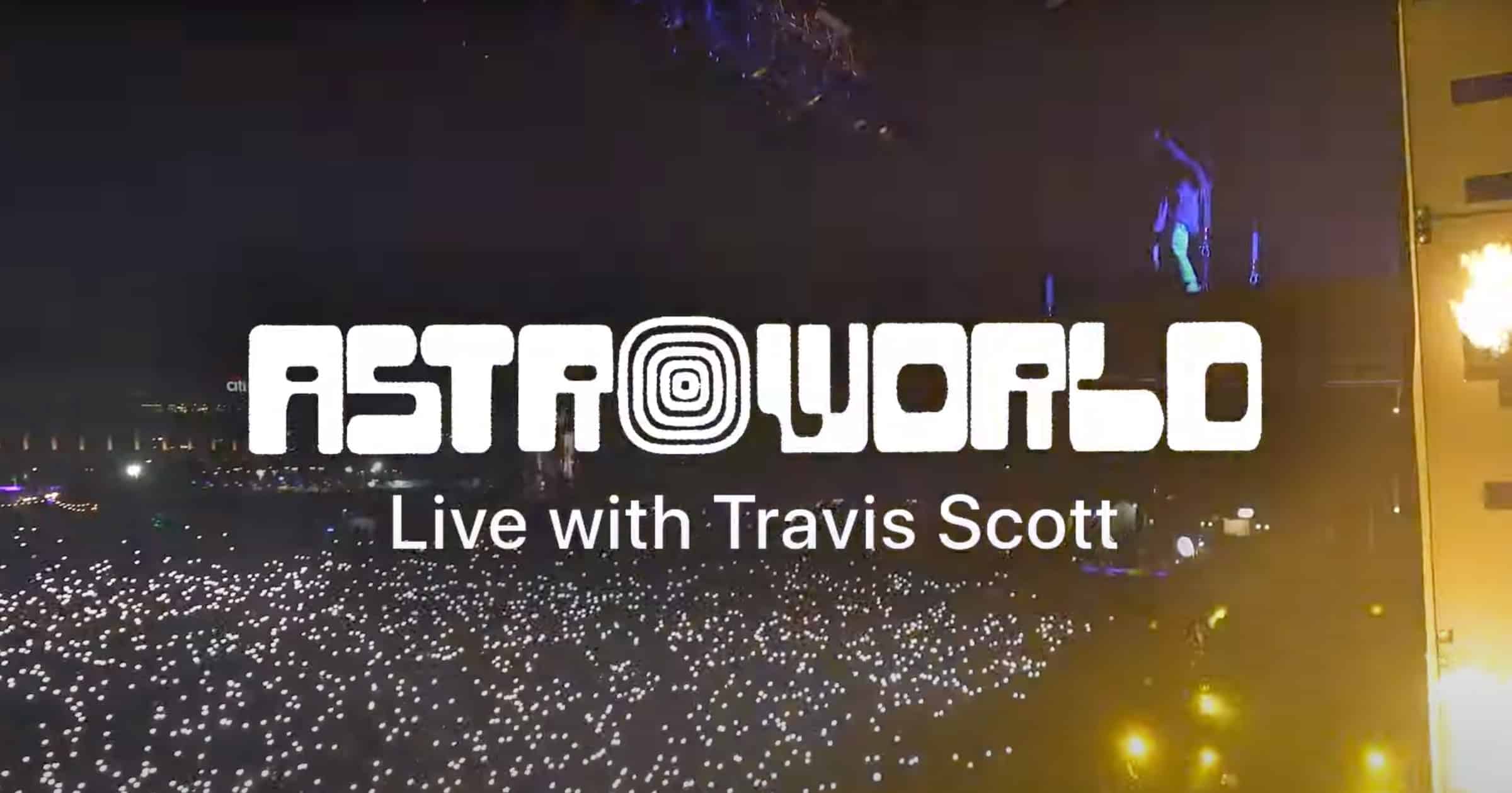 Travis Scott Astrowold performance on Apple Music