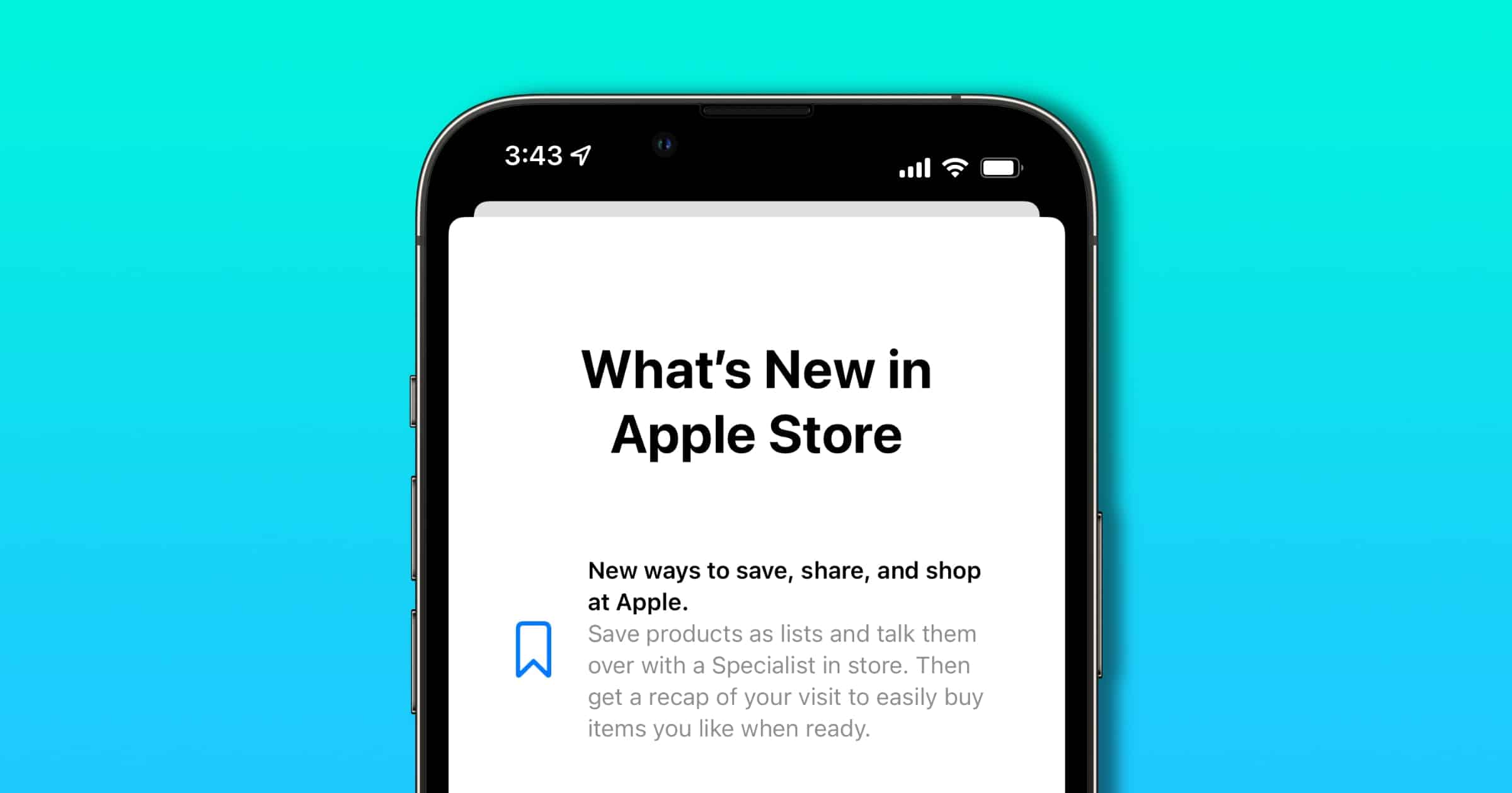 Update to Apple Store App Lets You Save Products to Lists