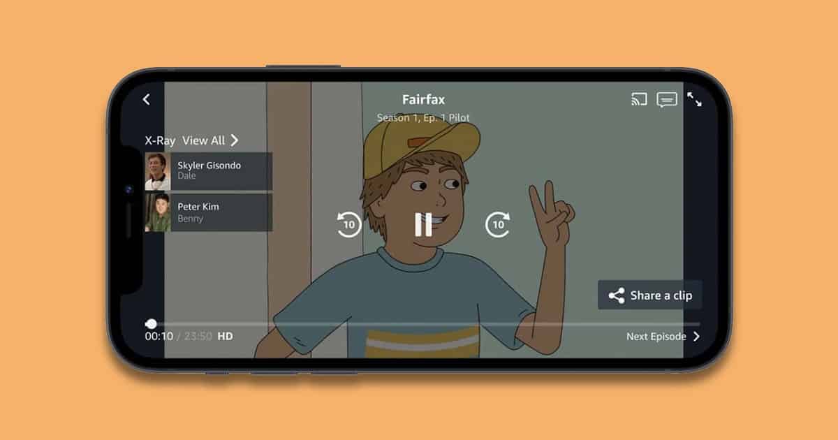 Prime Video Releases Interactive Clip-Sharing for iOS Devices