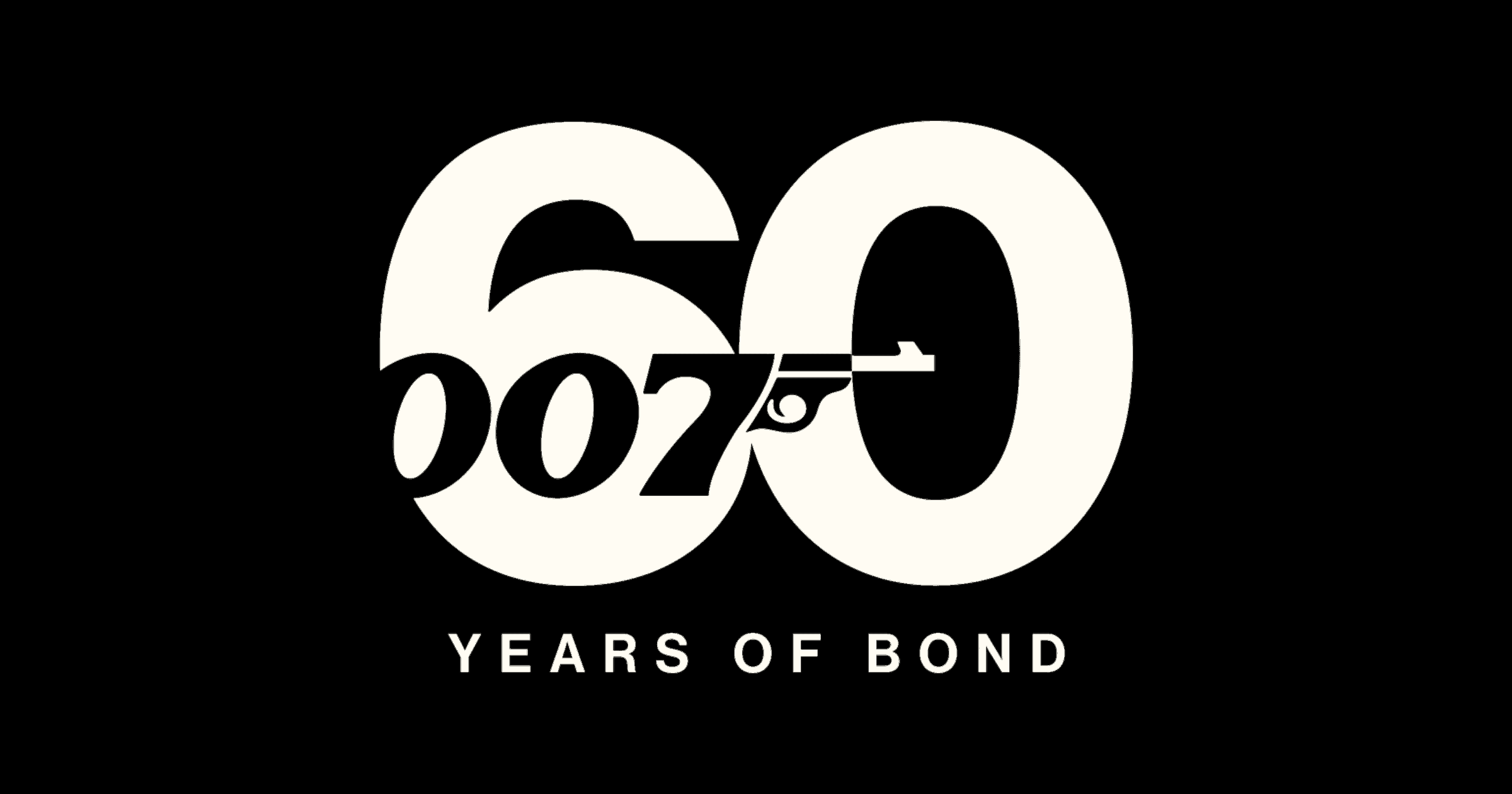 60 years of James Bond logo