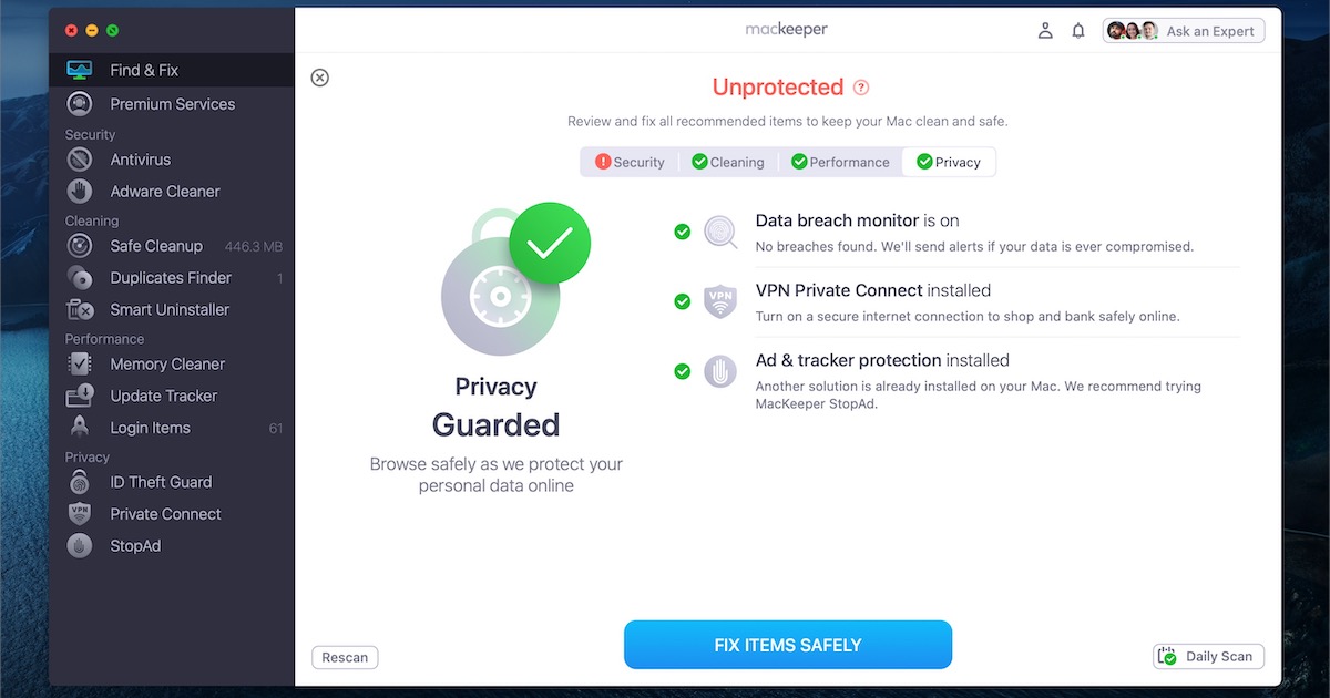 MacKeeper Privacy