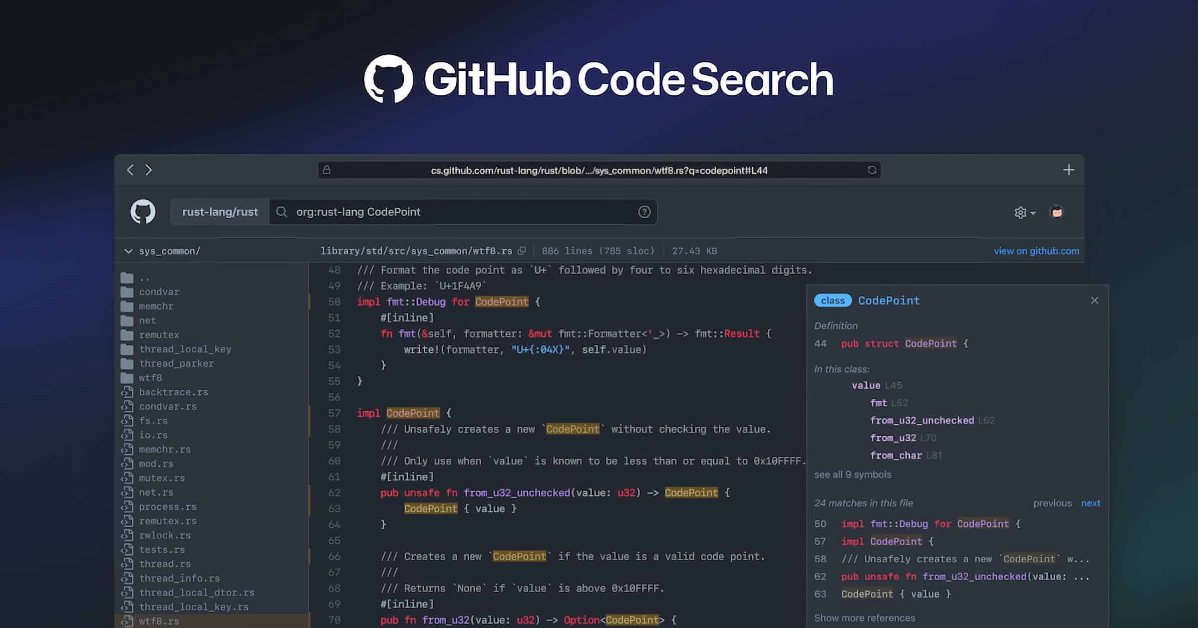 github code search