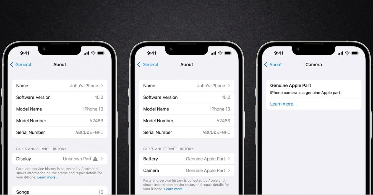 iOS 15.2 Lets Users View Parts and Service History
