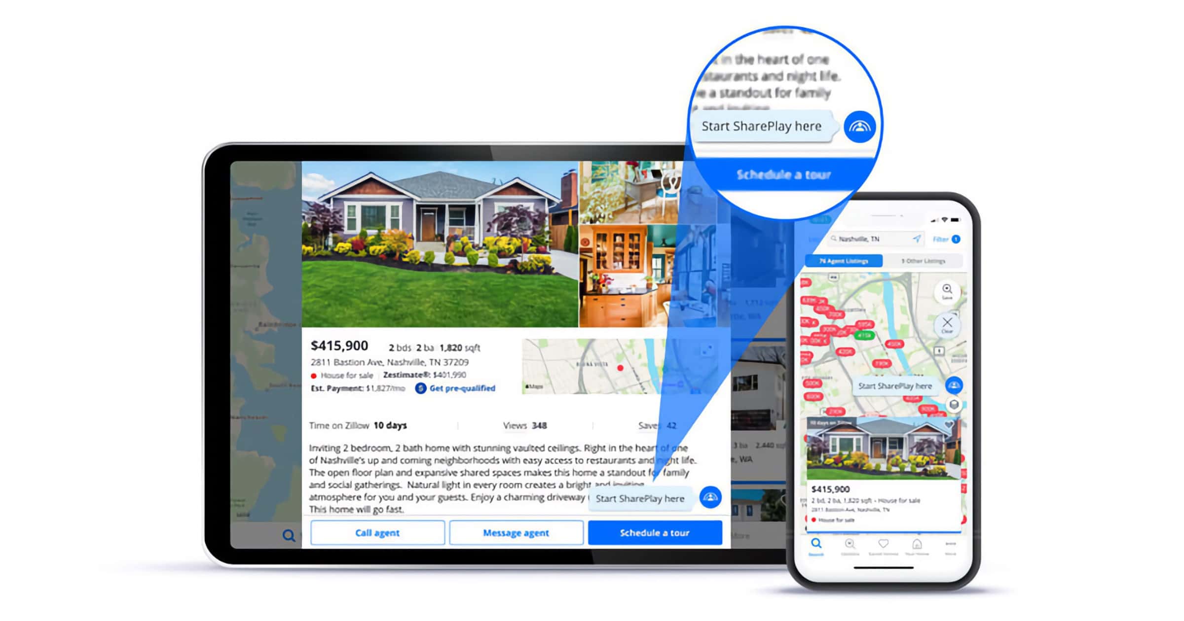 shareplay with zillow